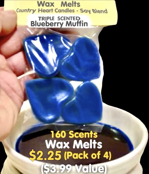 50 Wax Melts Highly Scented Small Hearts Soy Wax 100 Fragrances